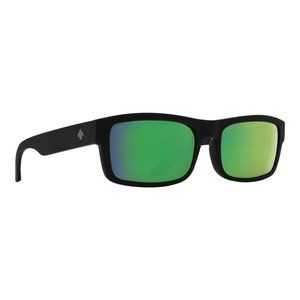 Spy Discord Lite Sunglasses Matte Black Happy Polarized Lens Green Spectra Mirro